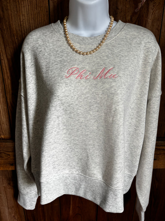 Signature Sorority Embroidered Sweatshirt